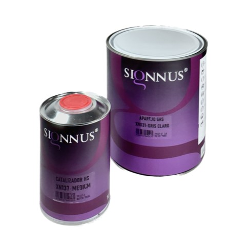 KIT APAREJO + ENDURECEDOR SIGNNUS UHS 2K BLANCO, GRIS CLARO Y NEGRO