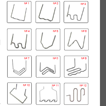 GRAPAS PARA PLÁSTICOS 100 UNIDS.