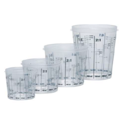 VASOS DE MEZCLA CALIBRADOS Y TAPAS RODIM