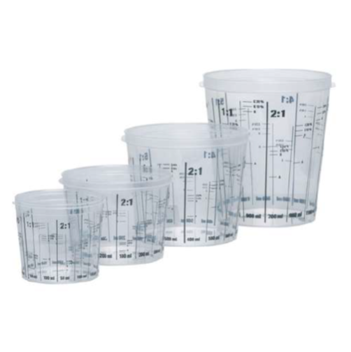 VASOS DE MEZCLA CALIBRADOS Y TAPAS RODIM