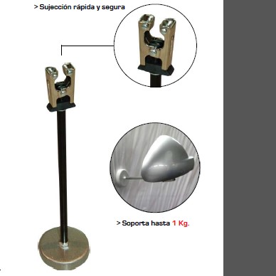 SOPORTE MAGNÉTICO CON PINZA